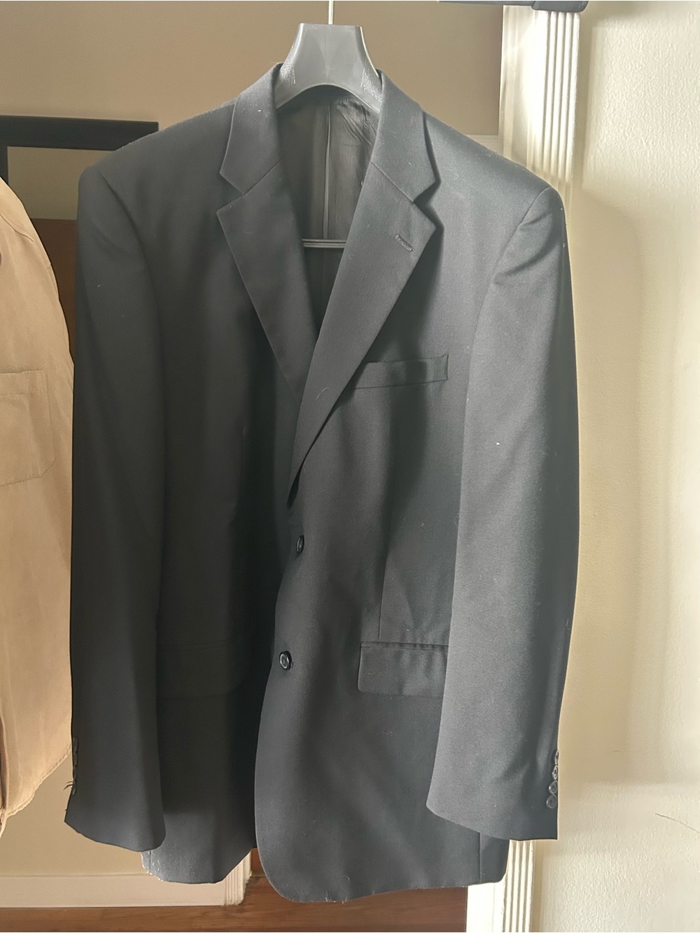 Pronto Uomo Black Men's Two-Button Suit Jacket